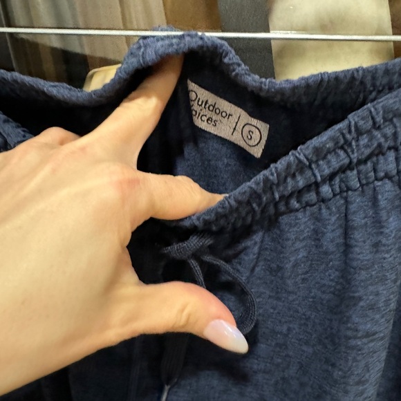 Outdoor Voices Cloudknit Sweatpant Navy mid rise soft stretchy loungewear travel - Picture 5 of 7